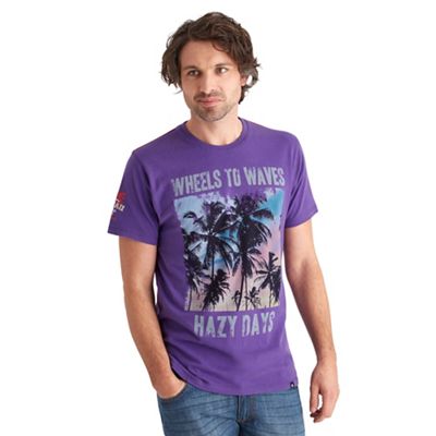 Purple wheels to waves t-shirt